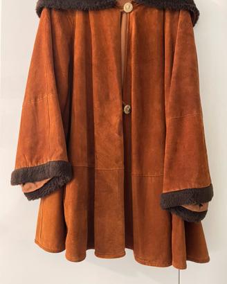 Mantella Vera Pelle Comosciata Vintage Anni 70