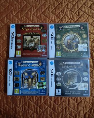 Set 4 giochi de Il Professor Layton Nintendo DS