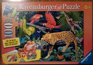 Puzzle 3D Ravensburger 100 pezzi XXL per bambini