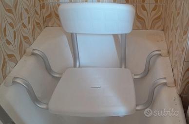 Sedile per vasca con schienala