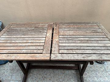 Tavolo da giardino di legno