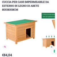 Cuccia esterno legno