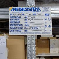Scaffalatura Metalsistem in metallo componibile