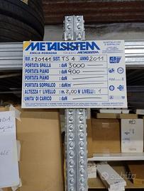 Scaffalatura Metalsistem in metallo componibile