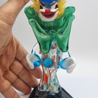 Pagliaccio in vetro di murano cm 20