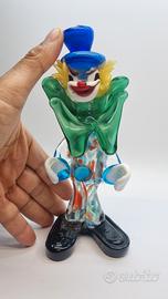 Pagliaccio in vetro di murano cm 20