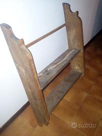 scaffale pensile legno castagno