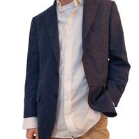 Giacca sartoriale in kashmir e lana IT50, blu