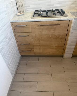 piano cottura gas , incluso lavastoviglie, forno