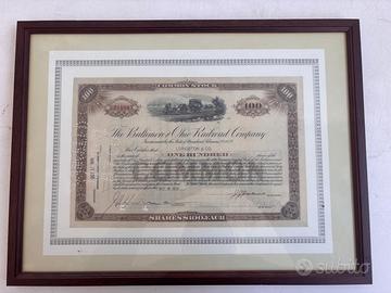 certificato azionario 1931