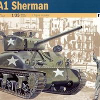 Italeri Sherman M4-A1 (1 Figure Included)