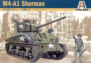Italeri Sherman M4-A1 (1 Figure Included)