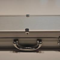 Kit per Barbecue con Valigetta in Acciaio nuovo