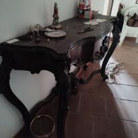 Consolle antica con marmo