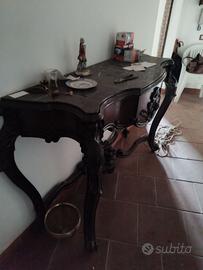 Consolle antica con marmo