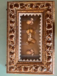 Quadro teca con angioletti