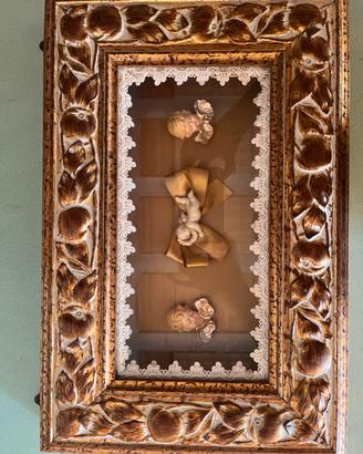 Quadro teca con angioletti