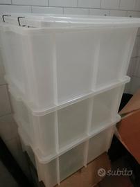 vasche in plastica con coperchio