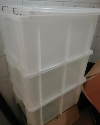 vasche in plastica con coperchio
