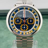 Gala "Bull Head" raro cronografo automatico NOS