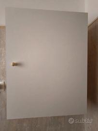 Mobiletto bagno o cucina in legno bianco