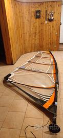 Set Windsurf Vintage: Vela NeilPryde 5.0 + Albero 