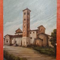 Olio su tavola cartonata