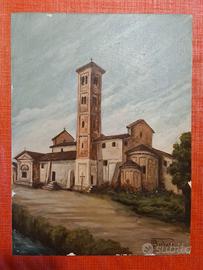 Olio su tavola cartonata