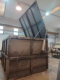 Cassone con coperchio per scarti lavorazioni