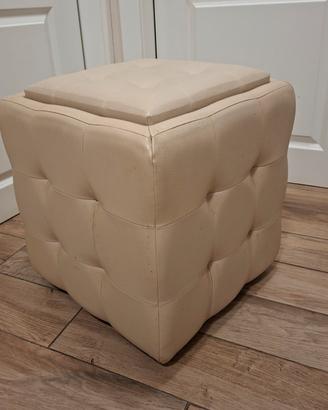 puff contenitore con vassoio 