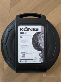 catene da neve nuove Konig CB 7 103 misure 17/18"