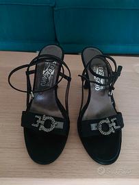 Sandali neri Ferragamo originali neri t.36.5