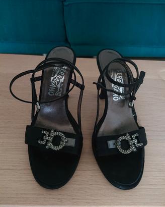 Sandali neri Ferragamo originali neri t.36.5
