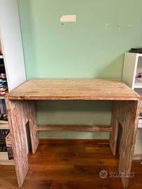 Scrivania legno massello