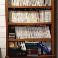 Libreria cassettiera credenza teak massello tek