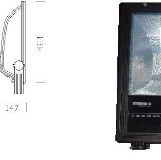 Proiettore DISANO INDIO IP65 SAP-T 400W nero