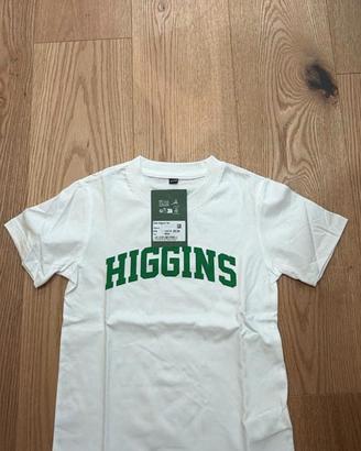 T-shirt bambino Higgins bianca nuova 110/116