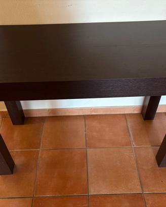 Consolle 50/300cm allungabile moderno wengé