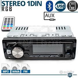 Autoradio Stereo 1 DIN BLUETOOTH Radio MP3 USB