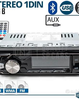 Autoradio Stereo 1 DIN BLUETOOTH Radio MP3 USB