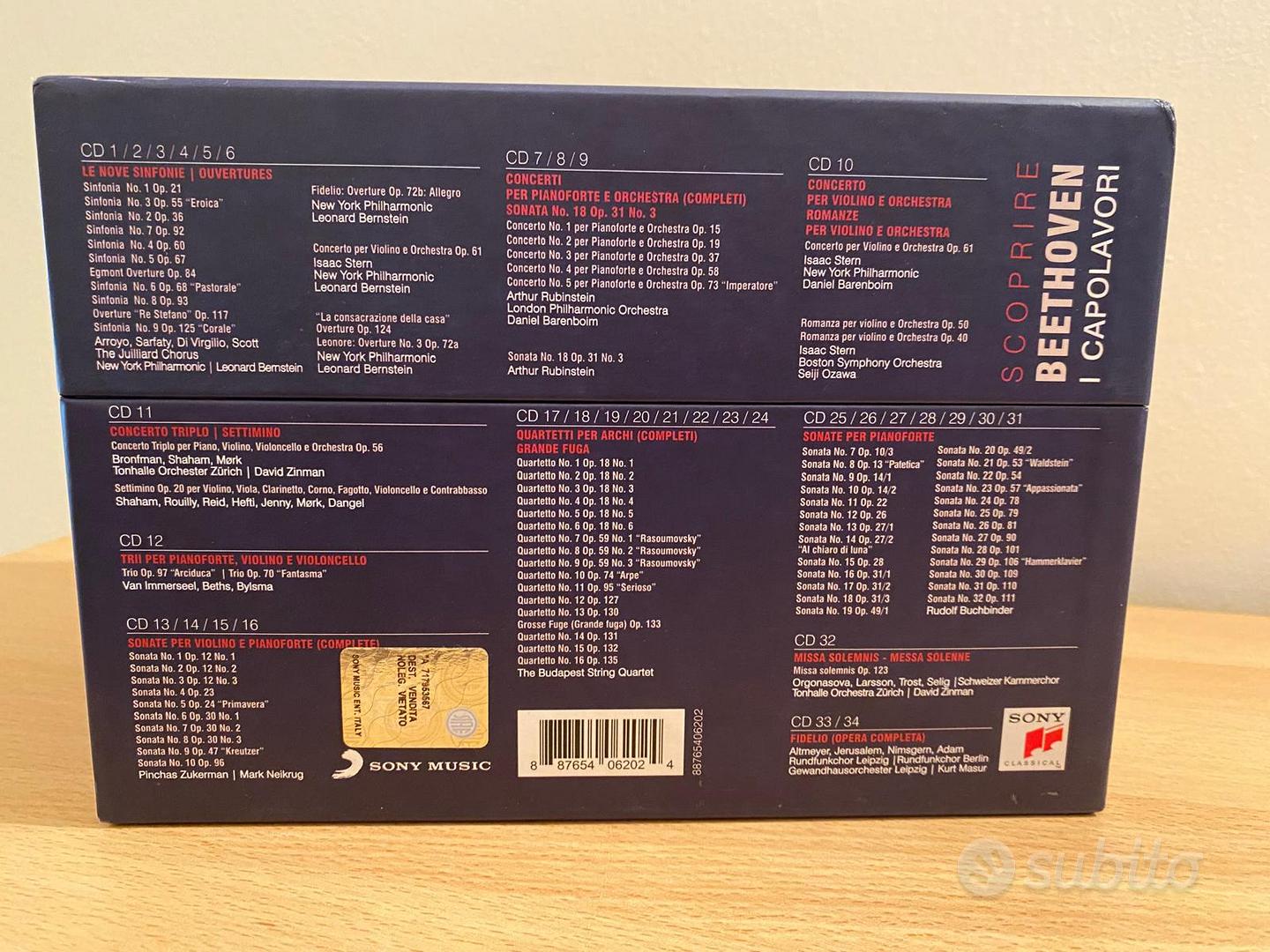 BoxCofanetto 34 CD Scoprire Beethoven I Capolavori - Musica e Film 