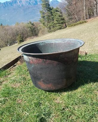 caldera in rame antica