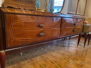 Camera da letto completa anni ’50 in radica