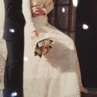 Abito da sposa in pizzo francese T.46