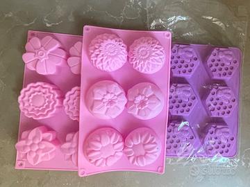 Lotto stampi in silicone per sapone handmade e res