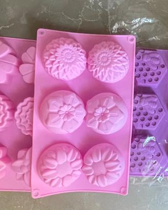 Lotto stampi in silicone per sapone handmade e res