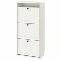 Scarpiera IKEA BRUSALI bianca 3 scomparti -