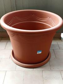 Vaso plastica "Corinto" cm.70 (con sottovaso)