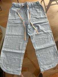 Pantaloni leggeri a metà polpaccio tg. 40