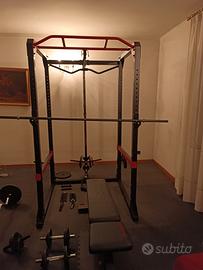 Rack palestra Decathlon Rack 900 con accessori